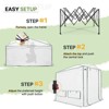 EAGLE PEAK 8'x6' Portable Walk-in Greenhouse with Zippered Doors and Windows - 2 of 4
