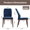 Ora Maison Medieval Style Dining Chairs Set, Upholstered Seat with Padded Cushion, Wooden Frame & Legs, Easy Assembly Accent Chairs for Dining Room - 4 of 4