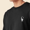 Dalix Astronaut Embroidered Cotton Classic Fit Long Sleeve Crewneck Tee Shirt Mens - 4 of 4