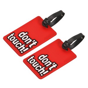 Unique Bargains Adjustable Strap Backpack Travel ID Luggage Tag 2 Pcs - 1 of 4