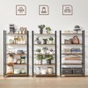 VASAGLE Bookshelf, 5-Tier Storage Rack with Steel Frame, Industrial Style, Rustic Brown and Black - 4 of 4