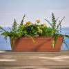 Bloem Dayton Rectangle Resin Window Box Planter with Saucer Tray - 2 of 4