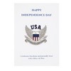 Anna-Kaci USA American Flag Shield with Bird Wings Silver Tone Brooch with Patriotic Gift Message Card & Envelope Jewelry Gifts - 2 of 4