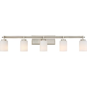 Taylor 5-Light Brushed Nickel Vanity Light - 1 of 4