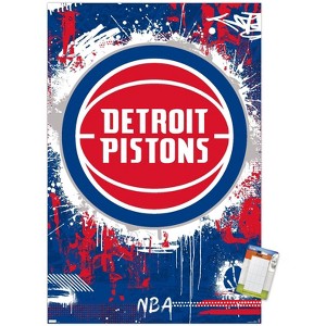 Trends International NBA Detroit Pistons - Maximalist Logo 23 Unframed Wall Poster Prints - 1 of 4