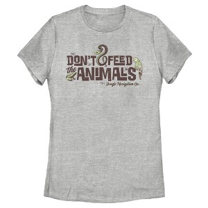 Women's Jungle Cruise Don't Feed The Animals Logo T-Shirt - 1 of 4