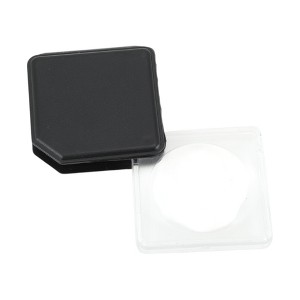 Unique Bargains Magnifier Rotating Square Magnifier 5X Faux Leather Acrylic Black 2.17"x2.17" 1 Pc - 1 of 3
