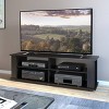 Flat Panel TV Stand for TVs up to 68" Ravenwood Black - CorLiving: Contemporary Media Console with Open Storage - 2 of 4