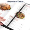 WeChef 30 Pack Restaurant Menu Cover 8.5x11" Triple Fold 6 View  Double Stitch Bar Cafe Black - 2 of 4