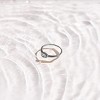 EVRY JEWELS WATERPROOF Gold or Silver Plated Oval Glow Ring - 3 of 3