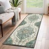 Vintage Printed Carpet, Soft Non Slip Low Pile Foldable Indoor Rug - 4 of 4