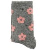 Memoi Women's "Daisies" Non-Skid Lavender Infused Crew-Length Cozy Spa Sock - 4 of 4