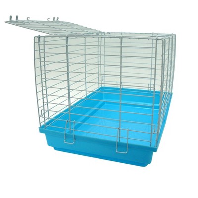 YML 18 Inch Light Blue Small Animal Cage with Metal Bars