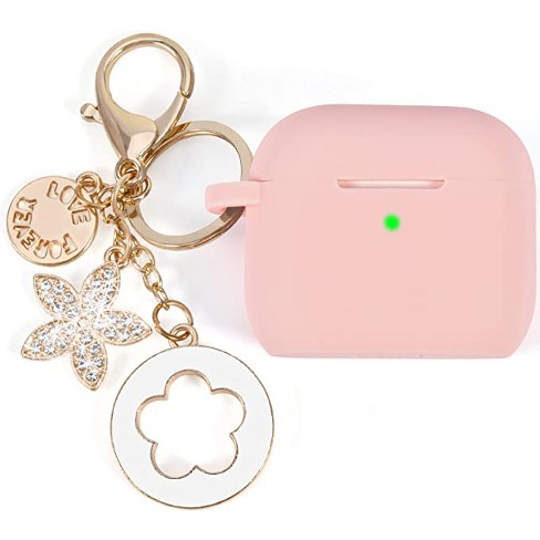 Worryfree Gadgets Case Compatible With Apple Airpods Stylish Bling Tpu Cover  Full Protective Pro Charging Case Skin Cover With Keychain - Pink : Target