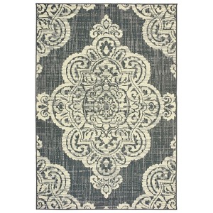Madeline Overscale Medallion Patio Rug - 1 of 3