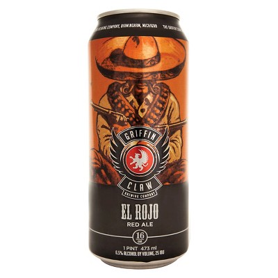 Griffin Claw El Rojo Red Ale Beer - 4pk/16 fl oz Cans