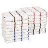 Hastings Home 16-Pack Dish Cloths - Absorbent Combed Cotton Kitchen Dishtowels with Color Accents - 2 of 4
