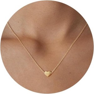 Circle CZ Pendant Necklace 14K Gold Plated Twist Rope Chain Jewelry - 1 of 4