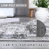 Acekool 9x12 Washable Boho Vintage Medallion Area Rug, Non-Slip, Stain Resistant, Non-Shedding Carpet for Living Room, Bedroom, Office - 3 of 4