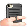 Nakedcellphone Combo for iPhone SE (2022, 2020), iPhone 8 - Ring Grip/Stand Case and Belt Clip Holster - Black - 4 of 4
