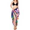 LA LEELA Women's Beachwear Summer Bikini Wraps Beach Wrap Sarong Coverups Skirt Swimsuit Swim Cover Ups for Swimwear Women One Size Multi,Fish - image 2 of 4