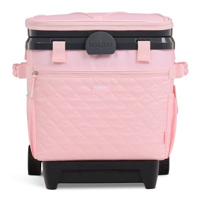 Igloo MaxCold Duo Cool Fusion 36 Rolling Cooler - Rose Quartz