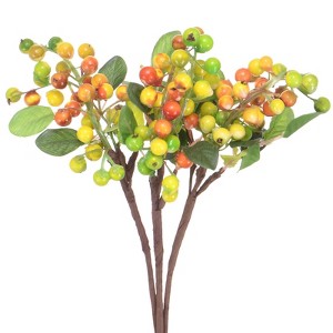 Unique Bargains Foam Handmade Lifelike Durable Artificial Holly Berry 9.8" - 1 of 4