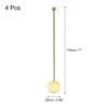 Unique Bargains Stainless Steel Drink Coffee Cocktail Stirrers Swizzle Sticks 4 Pcs - 2 of 4