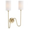 Quorum Lighting Charlotte 2 - Light Sconce in  Aged Brass - 4 of 4