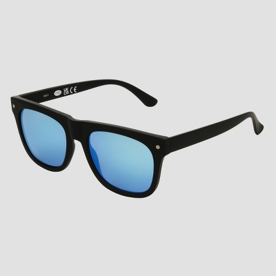 Men's Matte Plastic Square Sunglasses - Original Use Black: Scratch-Resistant, UV Protection, Recycled Frame - image 3