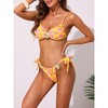 INSPIRE CHIC Women's Fish Scale Seashell Adjustable Straps Tops Triangle Bottoms Swimwear Bikini Sets 2 Pieces - 2 of 4