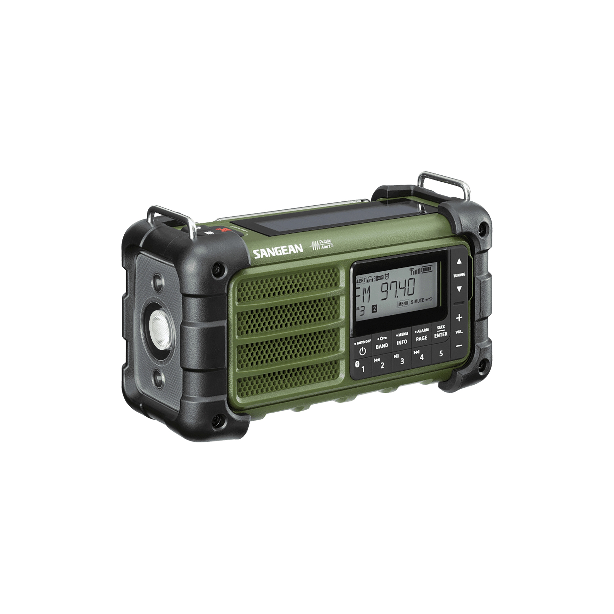 Sangean® Portable AM/FM Weather Radio, Forest Green, MMR-99 FCC