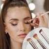 Unique Bargains Double-ended Makeup Brushes and Sets Champagne 2 Pcs - 2 of 4