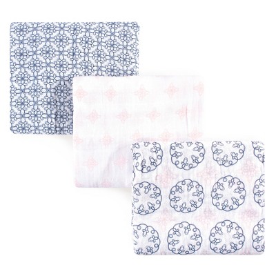 Yoga Sprout Baby Girl Cotton Muslin Swaddle Blankets, Whimsical, One Size