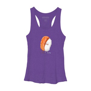 Women's Design By Humans Sushi Hug By andremullerdko Racerback Tank Top - 1 of 3