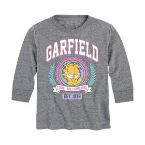 Boys' - Garfield - Collegiate Long Sleeve Graphic T-Shirt - 1 of 4