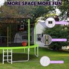 Whisen 14FT Recreational Trampoline with Safety Enclosure for Outdoor/Indoor Sports, 5 W-Legs - 3 of 4