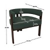 Dining Chair Set Of 4,Teddy Upholstered Armchair With 3 Legs,Barrel Dining Chair,Side Chairs,Accent Chair For Living Room-Cuddlewood - 4 of 4