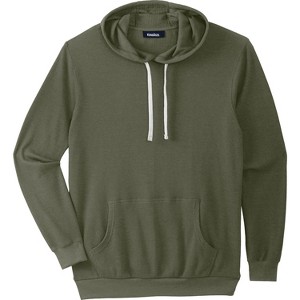 KingSize Men's Big & Tall Tall Waffle-Knit Thermal Hoodie - 1 of 4