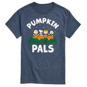 Men's - Peanuts - Pumpkin Pals Short Sleeve Graphic T-Shirt - 1 of 4