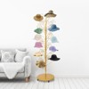 YIYIBYUS 35-hanger Hat Display Stand, Hat Display Rack with Wheels, Floor-Standing Holder Stand for Hat Wig - 3 of 4