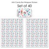 Big Dot of Happiness Mermaid Party Mini Candy Bar Wrapper Stickers, Mermaid Characters Birthday Party Small Favors - 40 Count Sticker Labels - 3 of 4