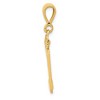 Black Bow Jewelry 14k Yellow Gold, Athletic Collection Medium Polished Number 29 Pendant - 2 of 4