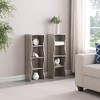 ORRD 8-Layer Adjustable Ultra-Thin Bookshelf, Wavy Border Design Narrow Display Storage Shelf for Home Office - 4 of 4