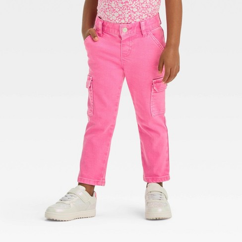 Toddler Girls' Cargo Pants - Cat & Jack™ Pink 5T