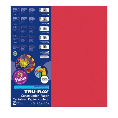 Prang Heavyweight Construction Paper, Holiday Red, 12 X 18, 300 Sheets :  Target