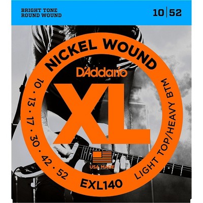 D'Addario EXL140 Nickel Light Top/Heavy Bottom Electric Guitar Strings