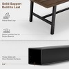 70.87 Large Long Dining Table for 6-8 People, Rustic Wood Kitchen Table with Sturdy Black Metal Legs - 4 of 4