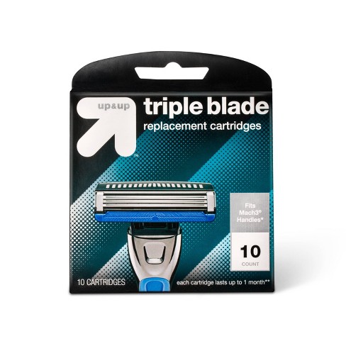 Men's Triple Blade Replacement Cartridges - up & up™ - image 1 of 4
