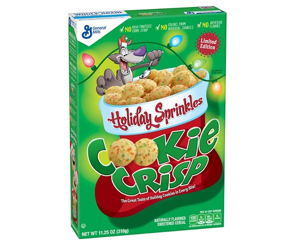 Cookie Crisp Holiday Sprinkles Breakfast Cereal - 11.25oz - General Mills